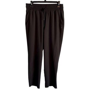 GapFit Womens Black Joggers Activewear Pants Medium‎ Petite Drawstring Waist